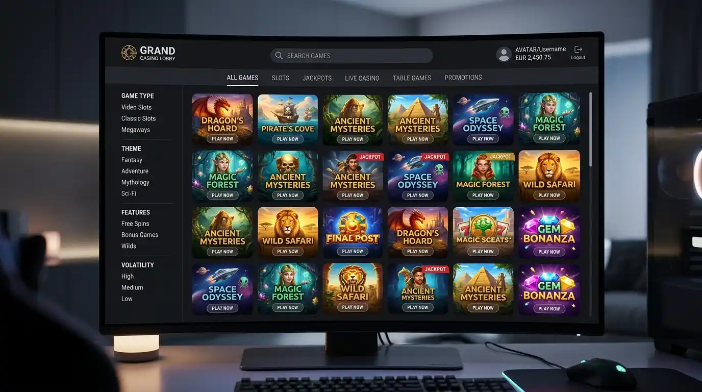 Bitcoin Casino Spielauswahl Slots