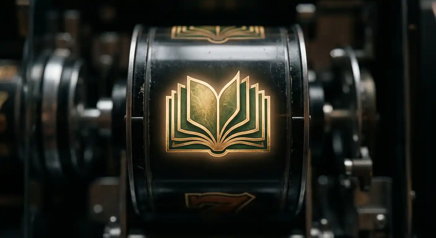 Bücher-Spielautomat mit expandierendem Symbol für 50 Freispiele ohne Einzahlung