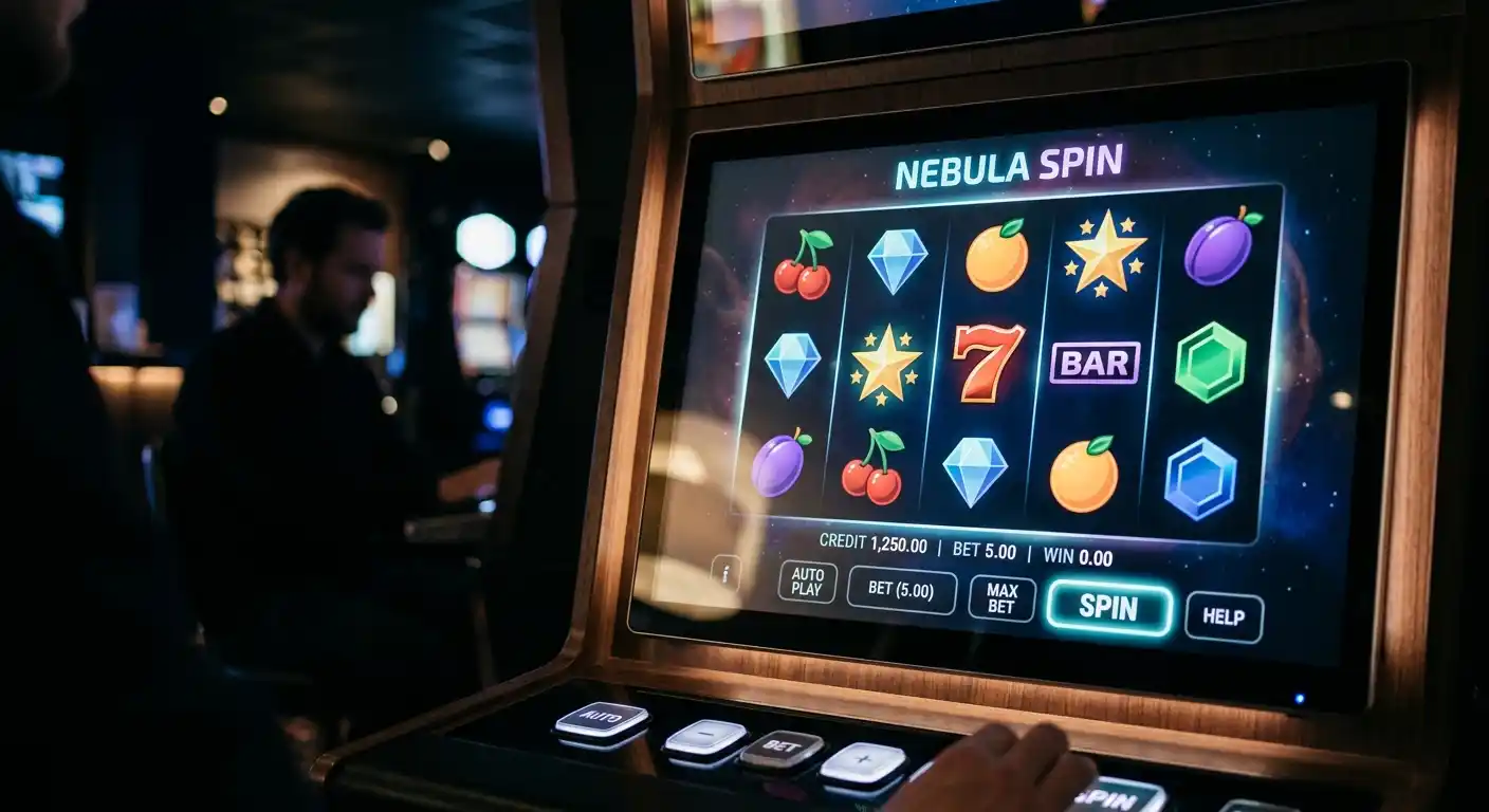Neutrale Spielautomaten-Symbole ohne Markenidentifikation