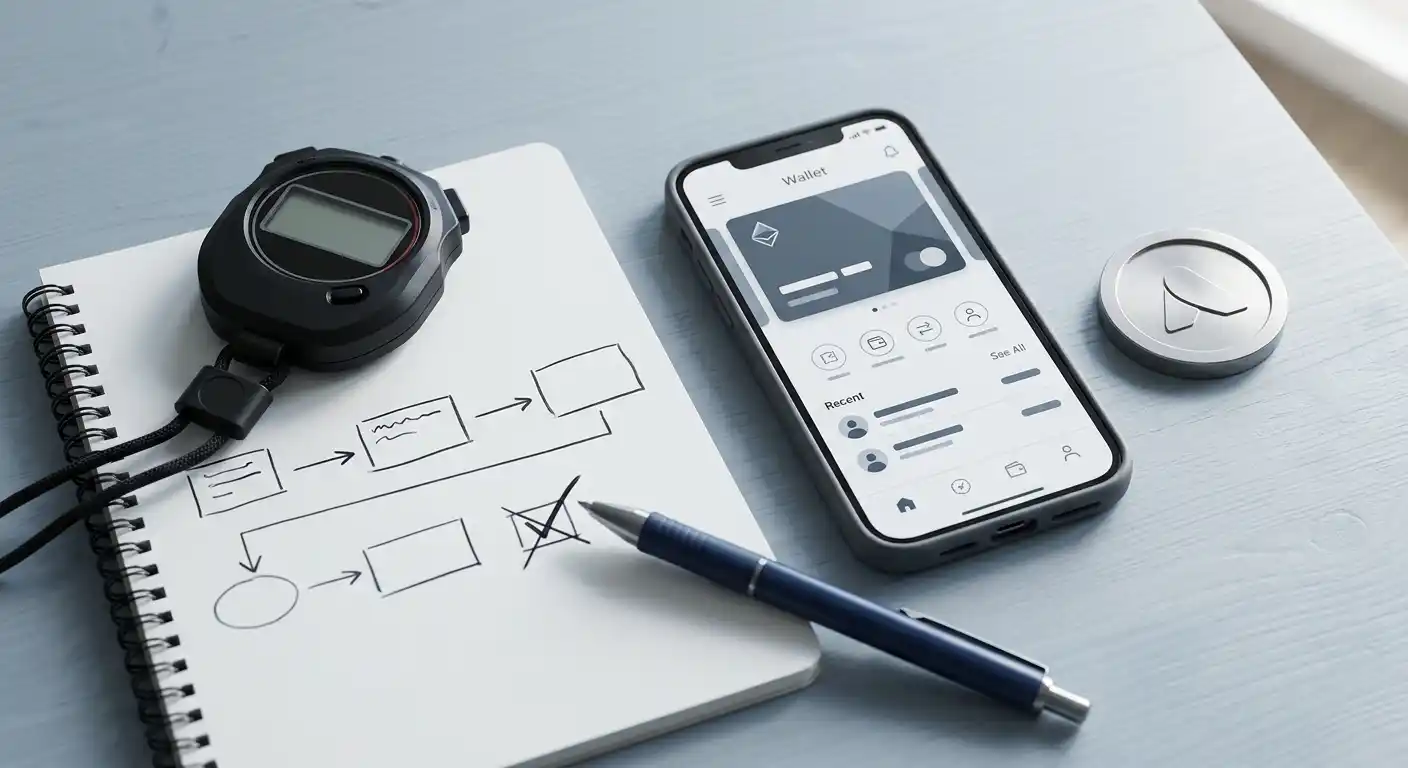 Systematischer Prüfablauf für Casino-Tests mit Wallet und Zeitmessung