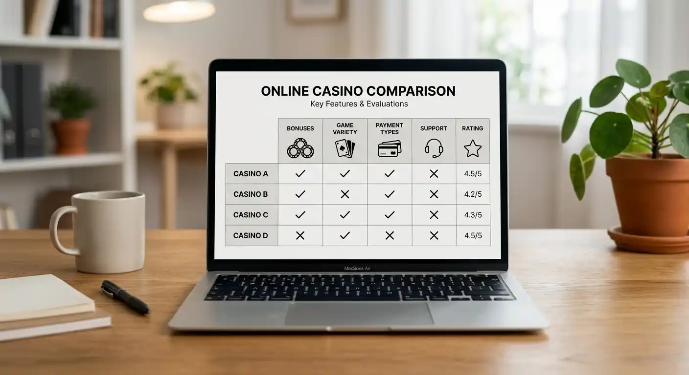 Vergleich der Casinos mit Bonus ohne Umsatzbedingungen