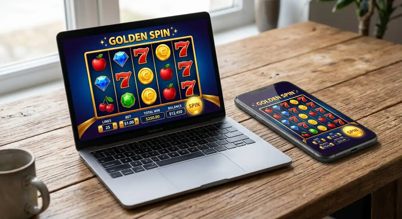 Laptop und Smartphone zeigen denselben Automaten im HTML5-Demo