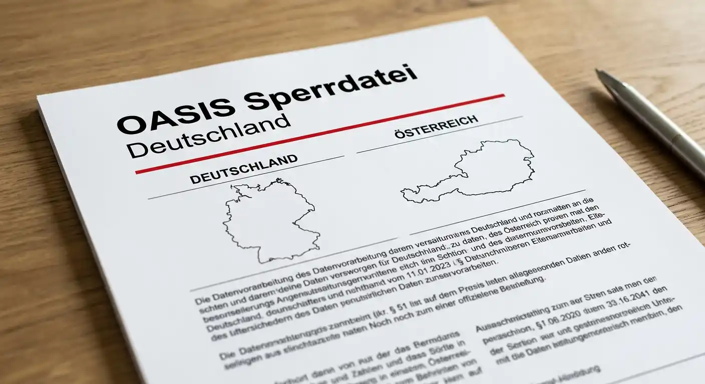 Erklärung der OASIS Sperrdatei und ihrer Grenzen für Österreich