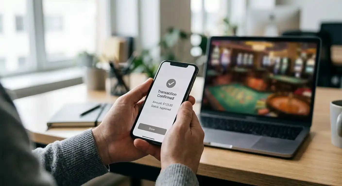 Ablauf von Einzahlung und Auszahlung mit OKTO Wallet im Casino