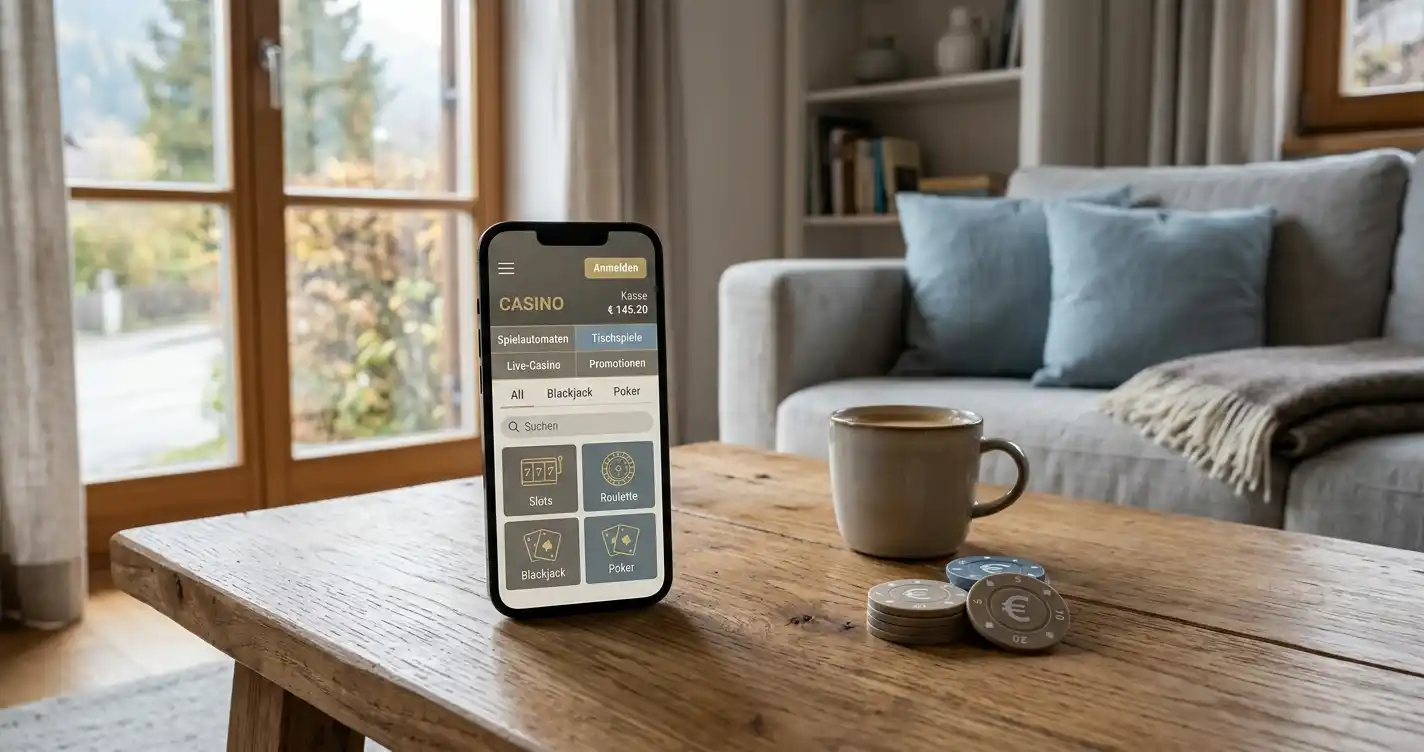 Online Casino mit 20 Euro Mindesteinzahlung in Österreich am Smartphone