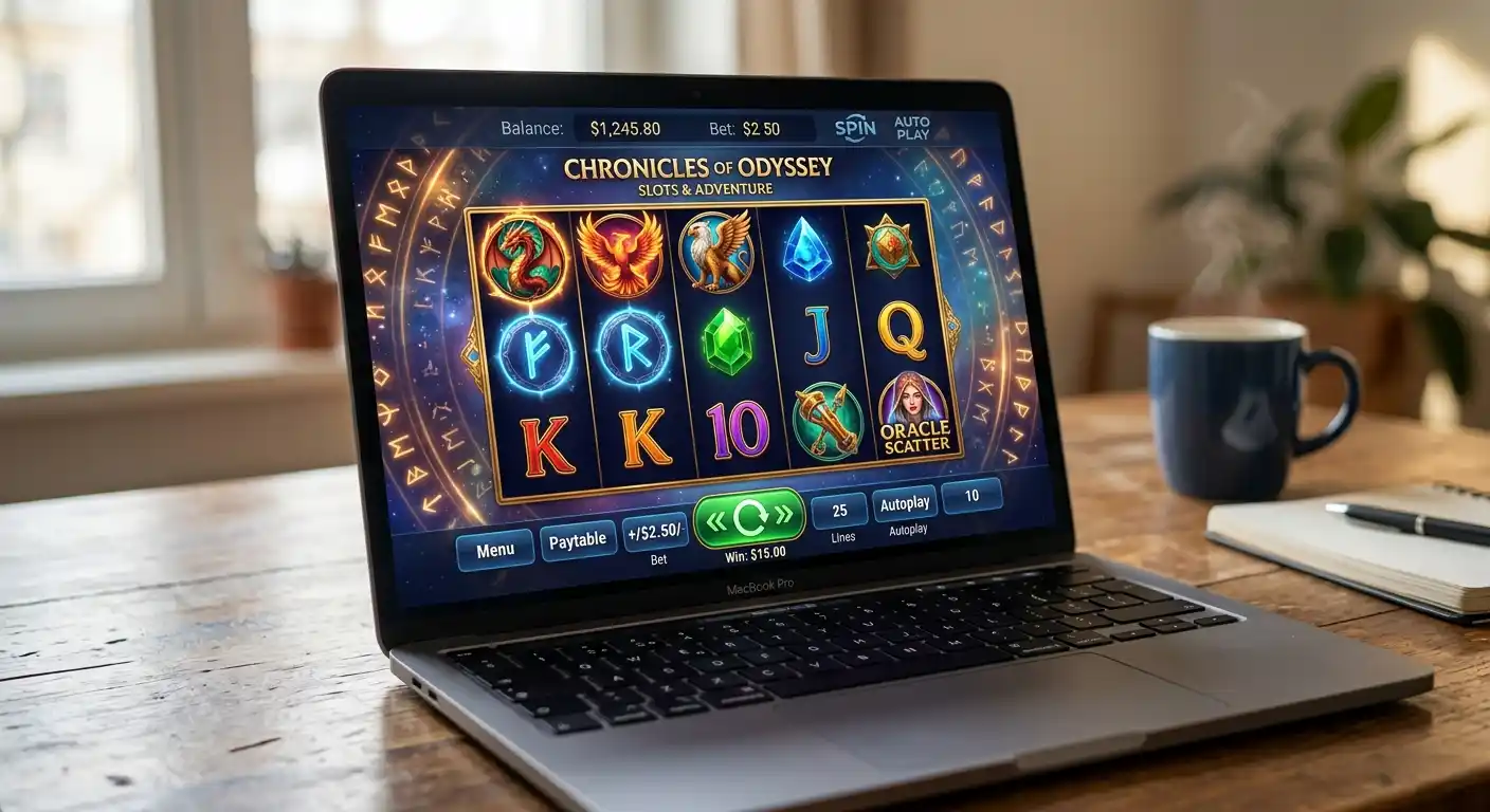 Online-Casino Spielauswahl mit Slots und Live-Casino