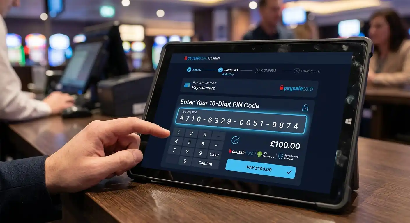 Paysafecard-Einzahlung im Online-Casino durchführen