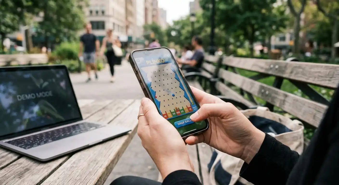 Plinko mobil spielen im Browser und per Demo testen