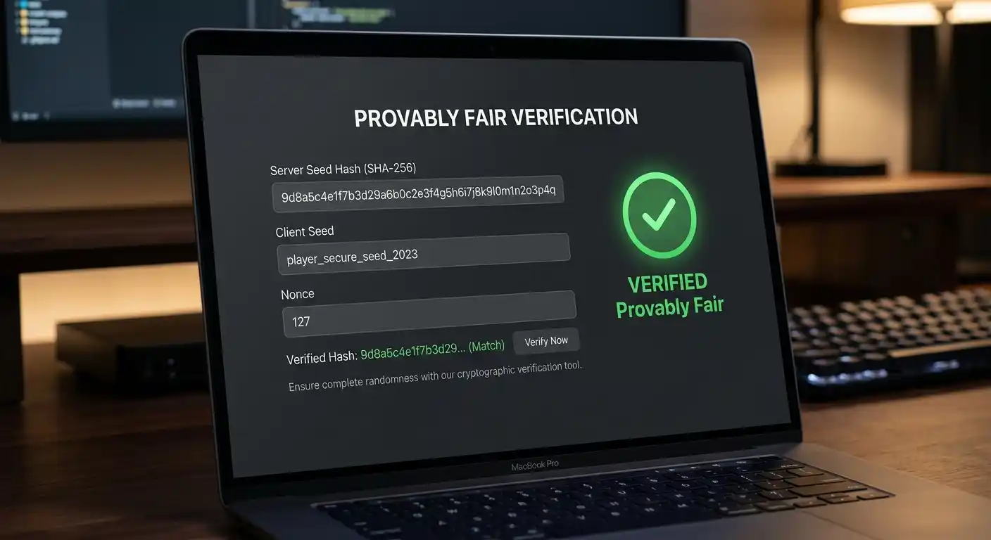 Provably Fair Verifikation Interface