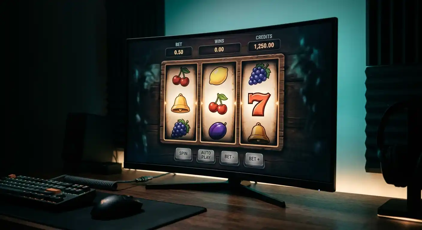 Spielautomaten in einer modernen Online-Casino-Oberfläche ohne erkennbare Titel