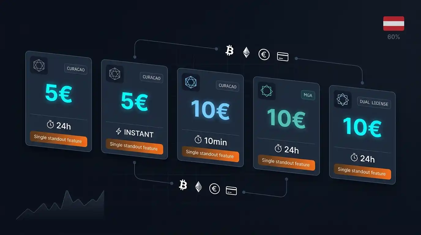 Vergleich von Online-Casinos mit niedrigen Mindesteinzahlungen (5–10 Euro) in Österreich