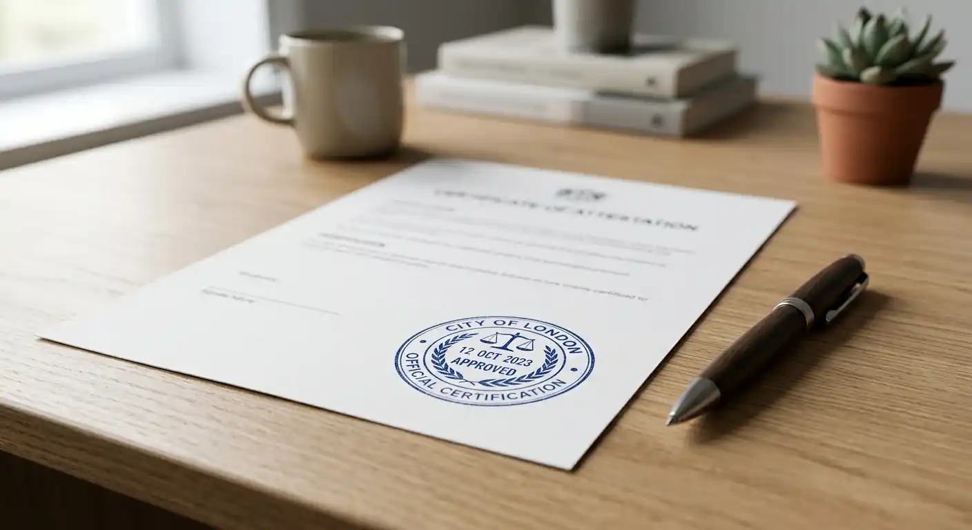 Österreichische Konzession und Glücksspielregulierung mit Dokumenten und Stempel