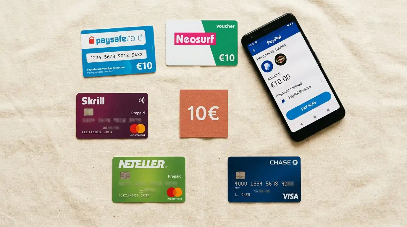 Zahlungsmethoden für 10 Euro Einzahlung im Online Casino