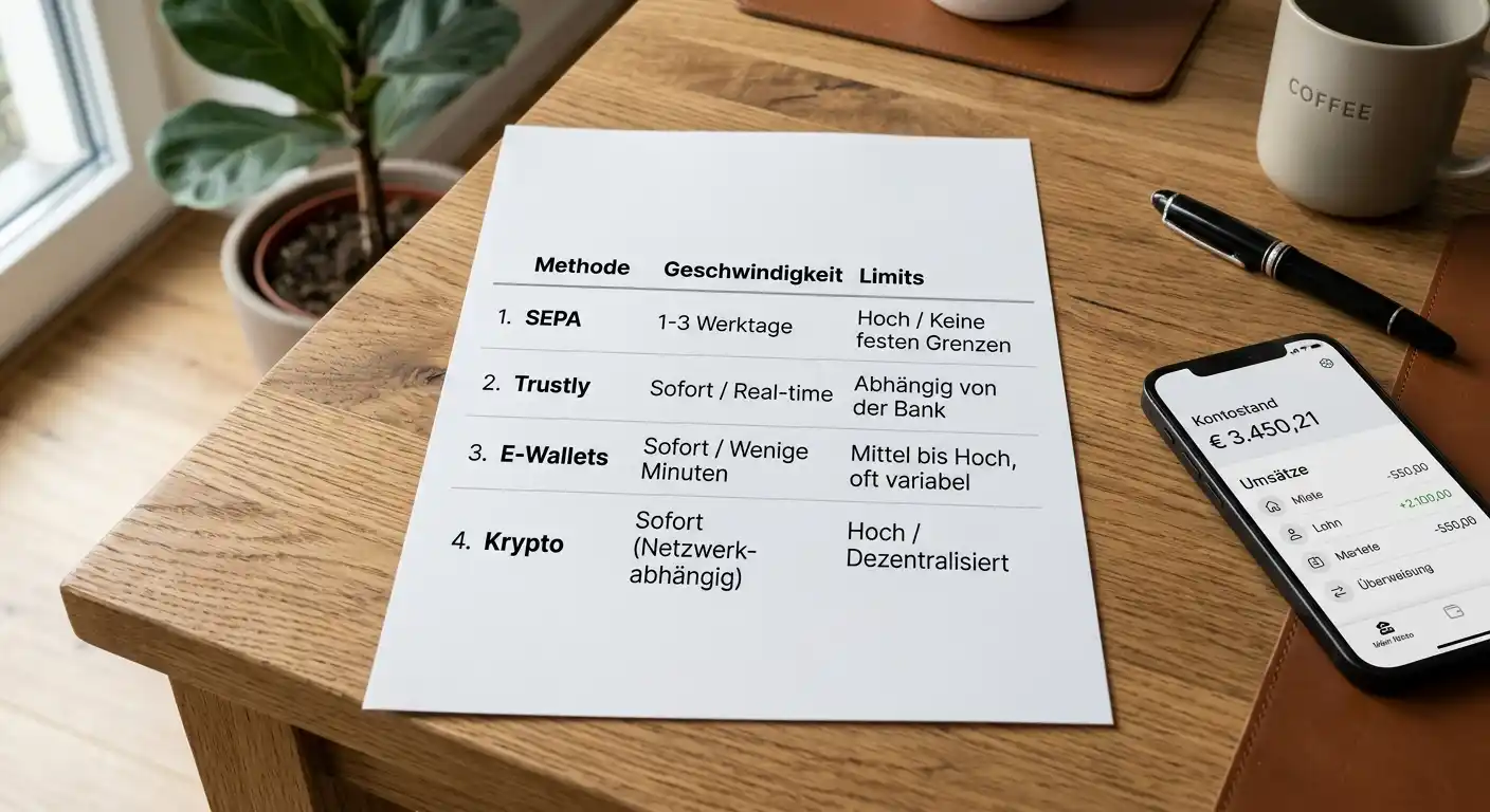 Zahlungsmethoden aus Österreich für Casinos ohne Sperrdatei